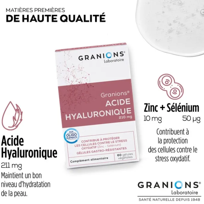 Acide Hyaluronique 60 gélules