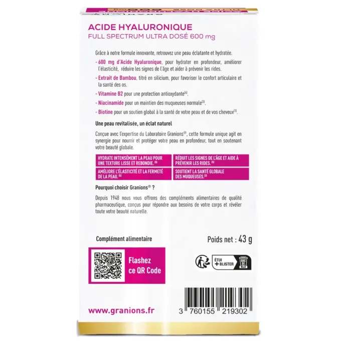 Acide Hyaluronique 600 mg
