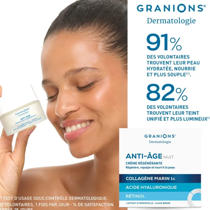 Anti-âge crème de nuit régénérante