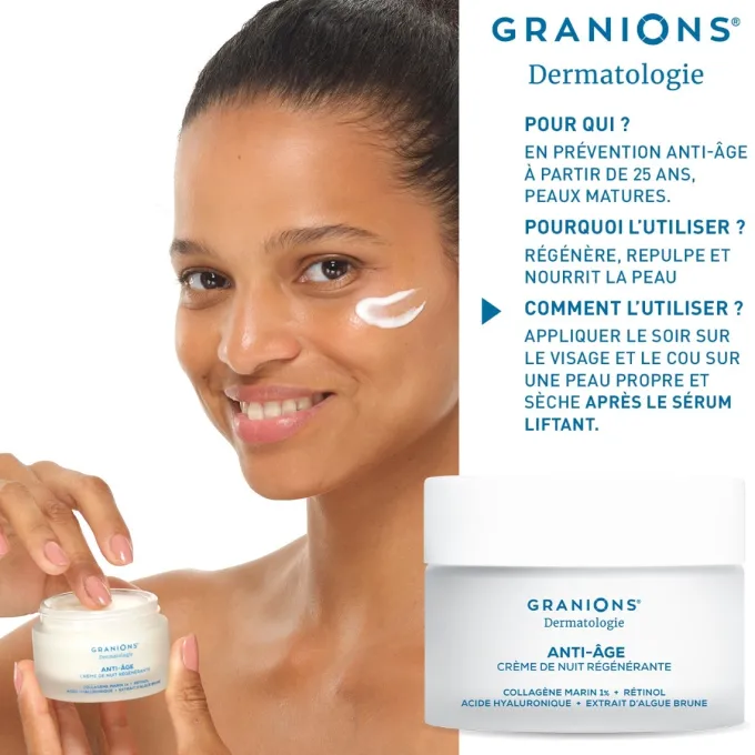 Anti-âge crème de nuit régénérante