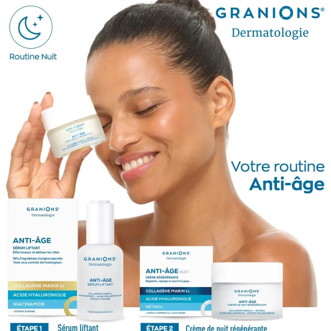Anti-âge crème de nuit régénérante