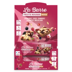 Barre Protéinée Fruits Rouges & Noix Lot de 24