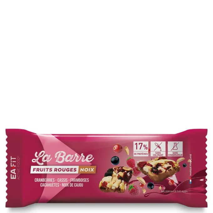 Barre Protéinée Fruits Rouges & Noix
