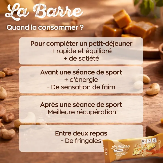 Barre Protéinée Noix & Caramel
