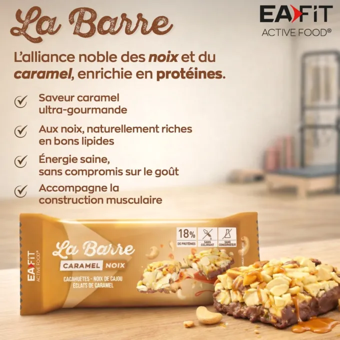 Barre Protéinée Noix & Caramel