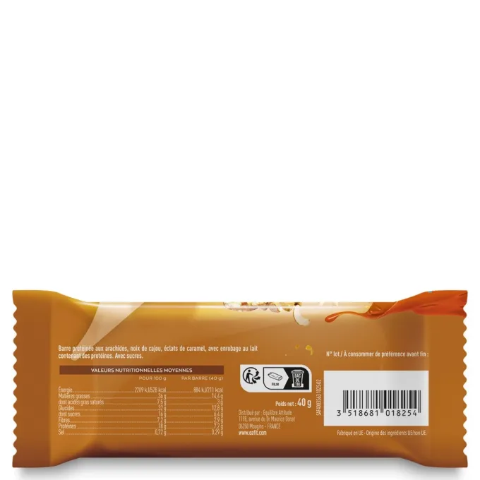 Barre Protéinée Noix & Caramel