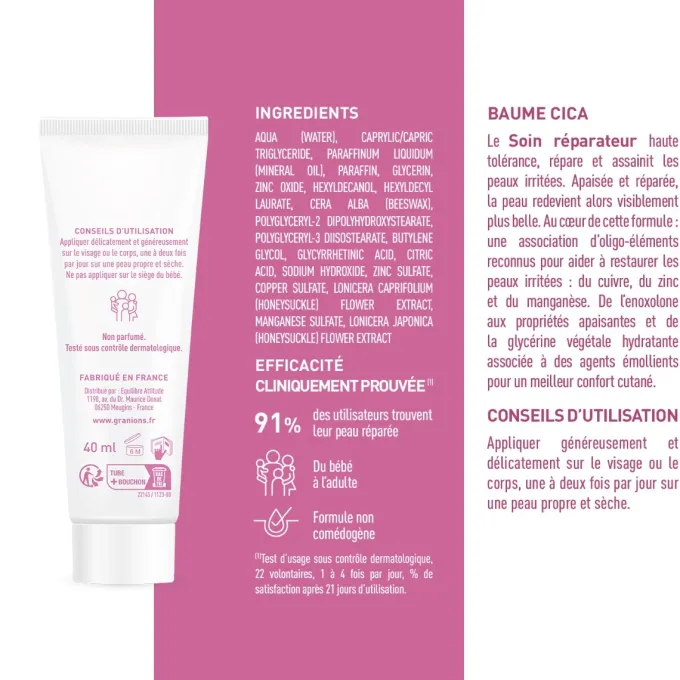 Baume Cicatrisant (crème cicatrisante) - 40 ml