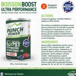 Boisson énergétique PUNCH POWER - Boost énergétique - Courte Durée -3H