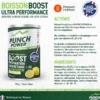 Boisson énergétique PUNCH POWER - Boost énergétique +3H - Citron