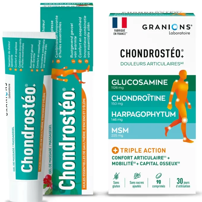 Chondrosteo 90 comprimés + Gel OFFERT