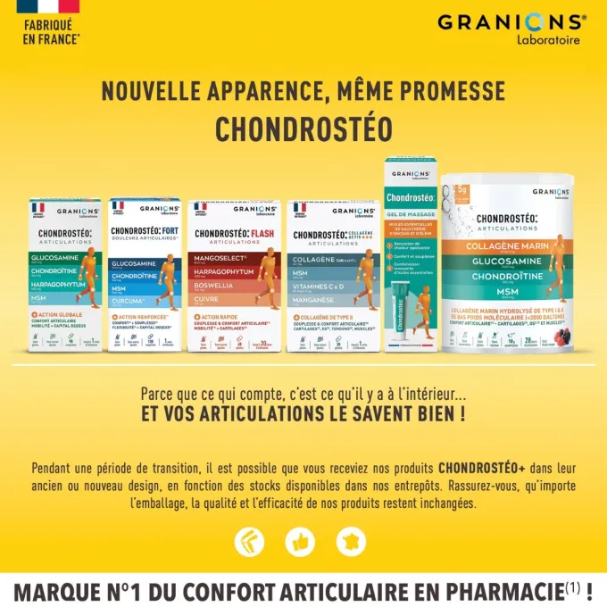 Chondrosteo 90 comprimés + Gel OFFERT