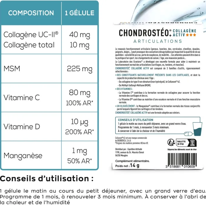 Chondrostéo+ Collagène Activ 30 gélules