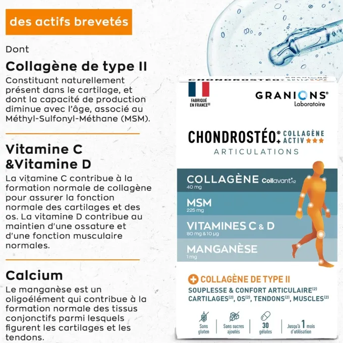 Chondrostéo+ Collagène Activ 30 gélules