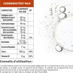 Chondrostéo Max - Collagène, Curcuma & Acide hyaluronique