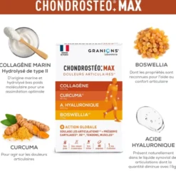 Chondrostéo Max - Collagène, Curcuma & Acide hyaluronique