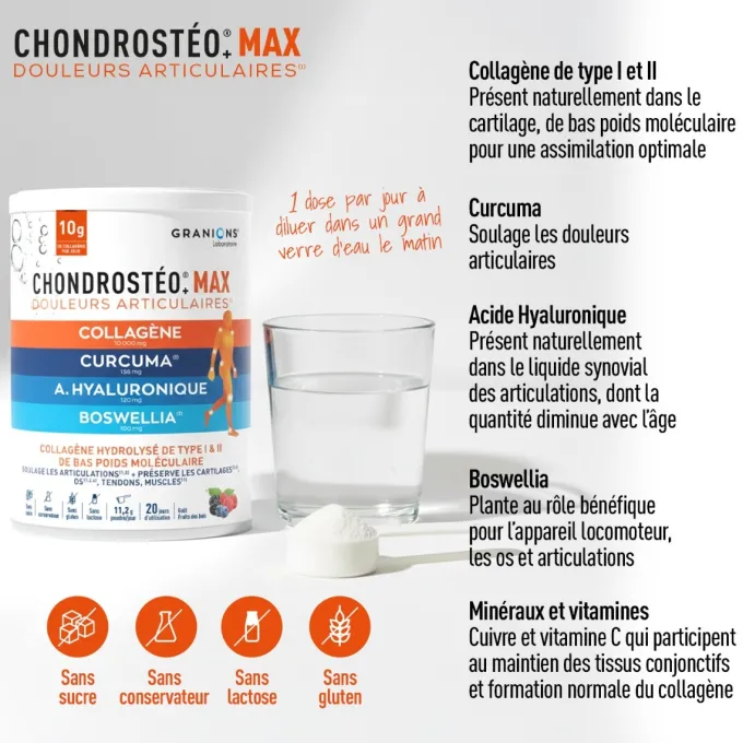 Chondrostéo MAX collagène Poudre