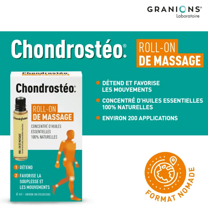 Chondrostéo+ Roll-on de massage 6 ml (200 utilisations)