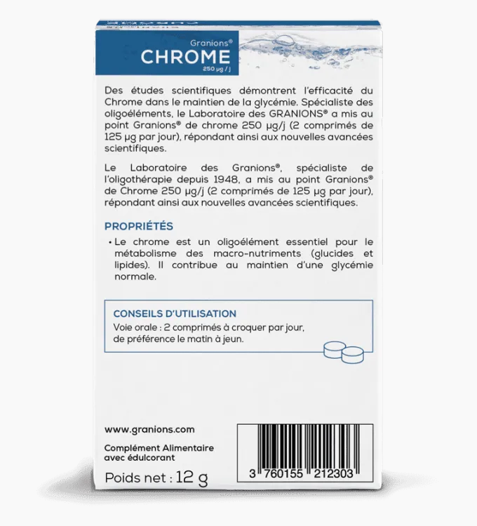 Chrome 60 comprimés