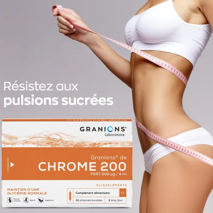 Chrome 200 Fort 200 µg - 30 Ampoules