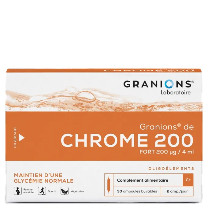 Chrome 200 Fort 200 µg - 30 Ampoules