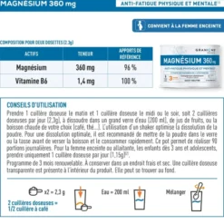 Citrate de Magnésium en poudre - 360 mg