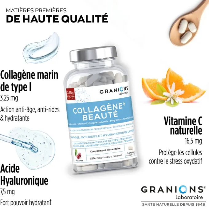 Collagène+ Beauté - Comprimé à croquer - Cerise
