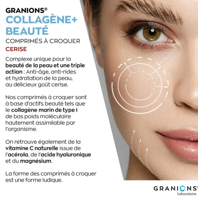 Collagène+ Beauté - Comprimé à croquer - Cerise