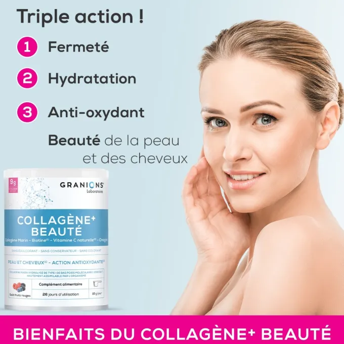 Collagène + beauté goût fruits rouges