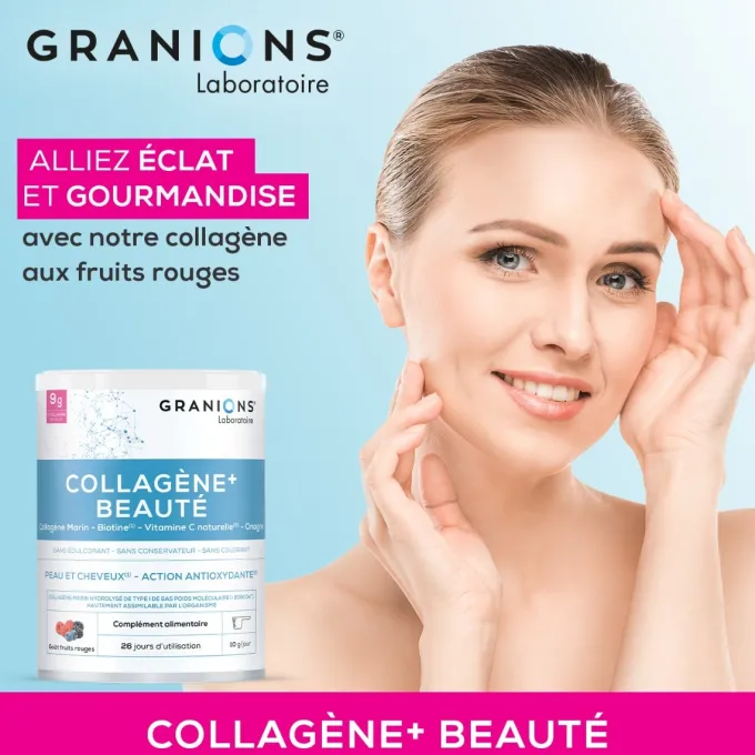 Collagène + beauté goût fruits rouges