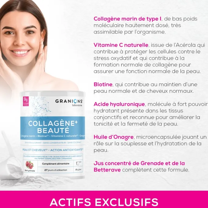 Collagène + beauté goût Grenade