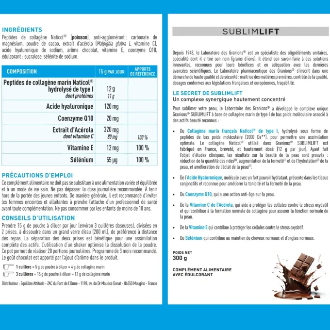 Collagène+ Beauté Sublimlift - Chocolat