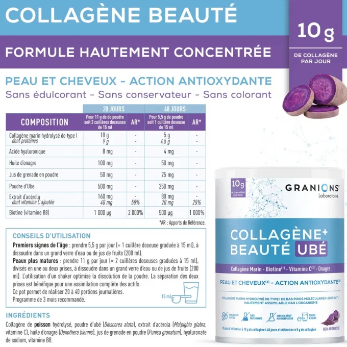 Collagène + beauté UBÉ
