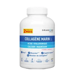 Collagène marin, Acide Hyaluronique, Calcium & Magnésium format éco 2 mois