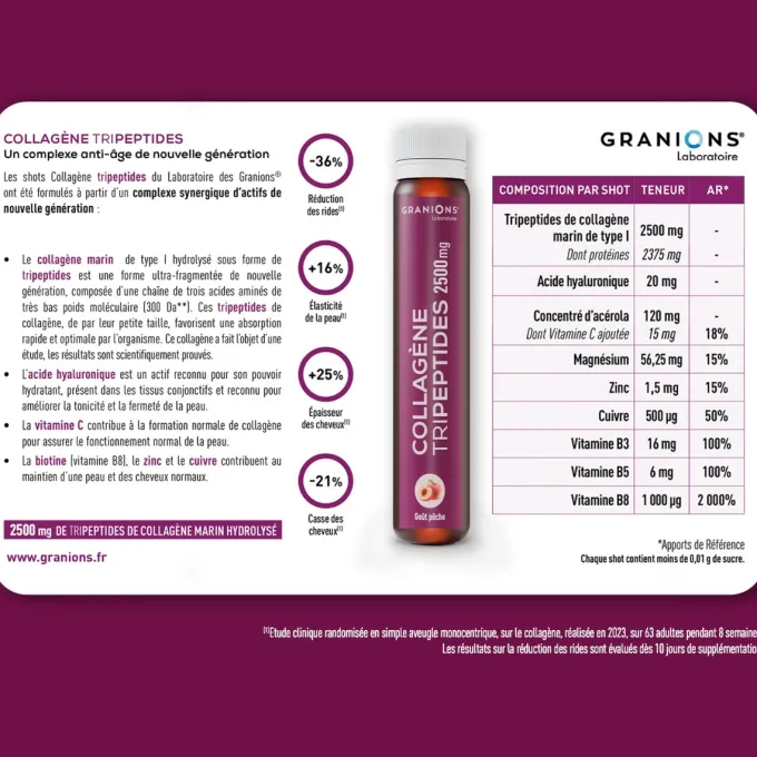 Collagène Tripeptides 2500mg - Shot