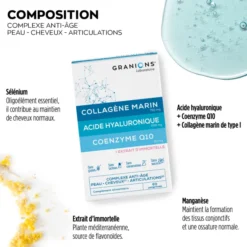 Complexe anti-âge Collagène, Acide Hyaluronique & Coenzyme Q10