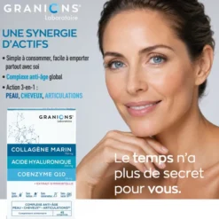 Complexe anti-âge Collagène, Acide Hyaluronique & Coenzyme Q10 - Format 3 mois