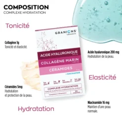 Complexe Hydratation - Tonicité, élasticité & hydratation de la peau - 60 comprimés