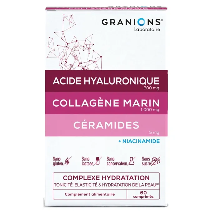 Complexe Hydratation - Tonicité, élasticité & hydratation de la peau - 60 comprimés