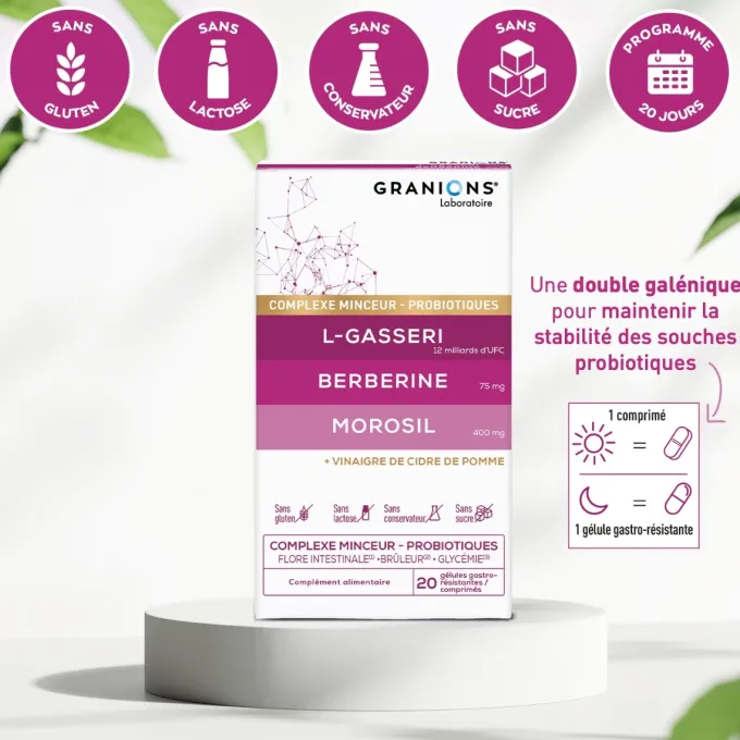 Complexe Microbiote Minceur LGasseri Berberine Morosil