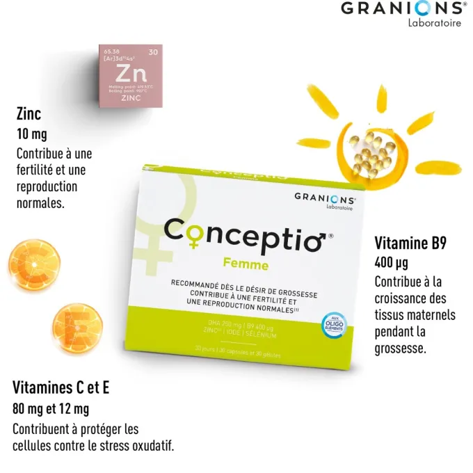 Conceptio Femme - 30 capsules + 30 gélules