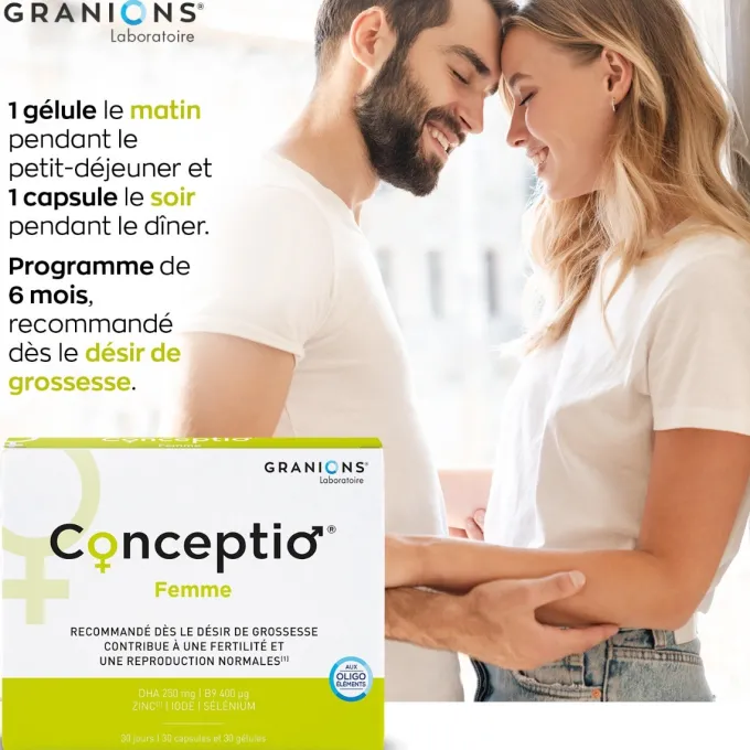 Conceptio Femme - 30 capsules + 30 gélules
