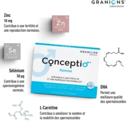 Conceptio Homme - 90 capsules + 30 sachets