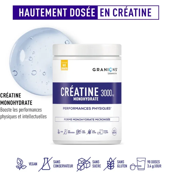Créatine Monohydrate 3000 mg