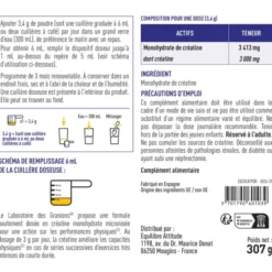 Créatine Monohydrate 3000 mg