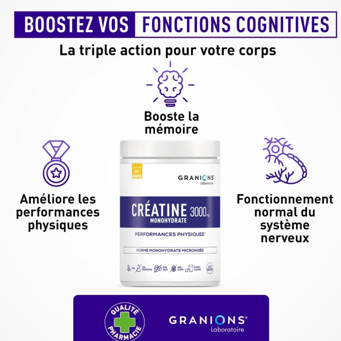 Créatine Monohydrate 3000 mg