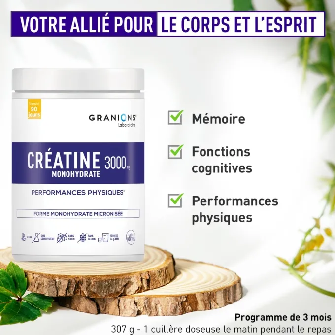 Créatine Monohydrate 3000 mg