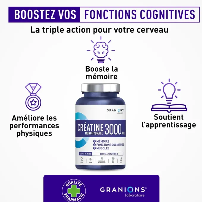 Créatine Monohydrate 3000 mg