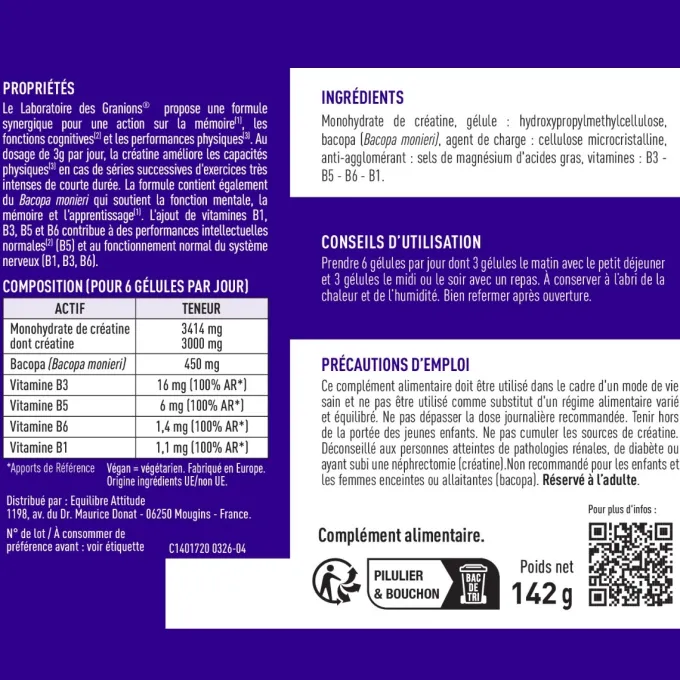 Créatine Monohydrate 3000 mg