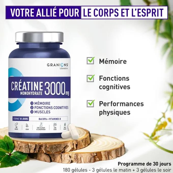 Créatine Monohydrate 3000 mg
