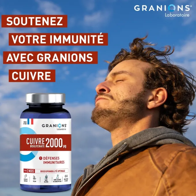 Cuivre bisglycinate - 60 gélules